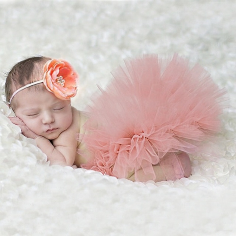 Baby Girl’s Tutu & Bow Set 0-6mo